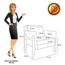 Ver imagem 6 de Sofá 2 Lugares Namoradeira e 2 Poltronas Decorativas Lana Linho Bege para Sala Base de Madeira