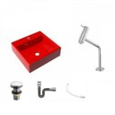 Ver imagem 2 de Kit Cuba Q395 Torneira Pratika 1060 Metal Válvula Click 1 Polegada G Sifão Cromado Flexível Compace