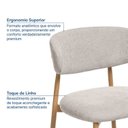 Ver imagem 7 de Conjunto de Jantar Mesa Tali 180cm 6 Cadeiras Ema CabeCasa MadeiraOriginals Marrom/Prata