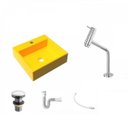 Ver imagem 2 de Kit Cuba Q395 Torneira Pratika 1060 Metal Válvula Click 1 1/2 Polegada Sifão Pvc Flexível Compace