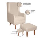 Ver imagem 4 de Poltrona Amamentação Retrô Pé Palito com Puff Movellu Home