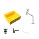 Ver imagem 2 de Kit Cuba Q395 Torneira Pratika 1060 Metal Válvula Click 1 1/2 Polegada Sifão Cromado Flexível Compac