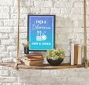 Ver imagem 2 de Quadro Faça a Diferença. Lave a Louça 45x34cm - com vidro:Madeira preta