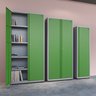 ARMÁRIO DE AÇO 200X118X40 PANDIN AP403M - CINZA/VERDE AP 403M - 4