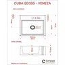 Kit Cuba Q395 Torneira Pratika 1060 Metal Válvula 1 Polegada Compace - 6