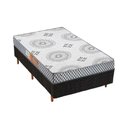 Ver imagem 1 de Cama Box Solteiro: Colchão Espuma Polar Pérola + Base CRC Rústico Black(88x188)