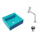 Ver imagem 2 de Kit Cuba Q395 Torneira Pratika 1060 Metal Válvula Click 1 Polegada B Compace