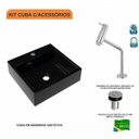 Ver imagem 3 de Kit Cuba Q395 Torneira Pratika 1060 Metal Válvula Click 1 Polegada B Compace
