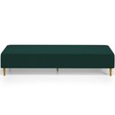 Ver imagem 5 de Puff Decorativo Bali W01 Pés Palito 170x60cm Bouclê Verde - Lyam Decor