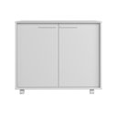 Ver imagem 1 de Balcão em MDP com 2 Portas 2 Prateleiras e 4 Pés com Rodízios BRV Móveis