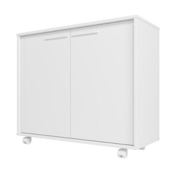 Balcão em MDP com 2 Portas 2 Prateleiras e 4 Pés com Rodízios BRV Móveis - 6