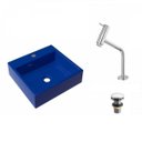 Ver imagem 2 de Kit Cuba Q395 com Torneira Pratika 1060 Metal Válvula Click 1 Polegada B Compace