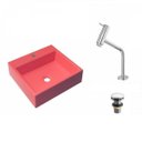 Ver imagem 2 de Kit Cuba Q395 com Torneira Pratika 1060 Metal Válvula Click 1 Polegada B Compace