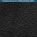 Ver imagem 4 de Cadeira com Braços Maraú Psg Móveis Couro Legitimo Preto com Base em Aço Cortén
