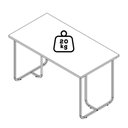 Ver imagem 4 de Mesa Escrivaninha com Gaveteiro P1069 e P1072 Industrial 4 Gavetas 135cm Grafite Placa & Ponto