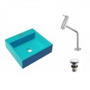 Ver imagem 2 de Kit Cuba Q395 Torneira Pratika 1060 Metal Válvula Click 1 1/2 Polegada Compace