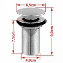 Ver mais imagens de Kit Cuba Q395 Torneira Pratika 1060 Metal Válvula Click 1 1/2 Polegada Compace