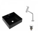 Ver imagem 2 de Kit Cuba Q395 Torneira Pratika 1060 Metal Válvula Click 1 1/2 Polegada Compace