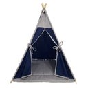 Ver imagem 3 de Cabana Pet Camping Cachorro Gato - Algodão Liso - 70x70x84cm - Azul Marinho