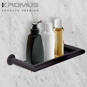Ver imagem 5 de Porta Shampoo Inox Preto Fosco - Kromus Me0213-40b
