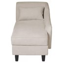 Ver imagem 6 de Recamier Diva França 1,40m Suede Bege - Inova Decor
