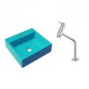 Ver imagem 2 de Kit Cuba Q395 Torneira Pratika 1060 Metal 1/4 Volta Compace