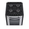 FOGAO A GAS DE EMBUTIR 4 BOCAS VENAX GAUDI PRISMA VITREO BL INOX GAS GLP - 2