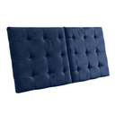 Ver imagem 4 de Cabeceira Estofada 140cm Dobrável P/ Cama de Casal Moderna: Azul Marinho