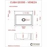 Kit Cuba Q395 Torneira Pratika 1060 Metal 1/4 Volta Compace - 5