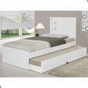 Ver imagem 1 de Bicama Solteiro Bella Vista com Cama Auxiliar MDF MDP Branco Tebarrot Móveis