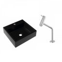 Ver imagem 2 de Kit Cuba Q395 Torneira Pratika 1060 Metal 1/4 Volta Compace