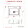 Kit Cuba Q395 Válvula 1 Polegada Sifão Flexível PVC Compace - 7
