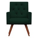 Ver imagem 2 de Kit Namoradeira + 1 Poltronas Decorativas Nina Capitonê Suede Verde - Dominic Decor