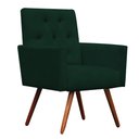 Ver imagem 3 de Kit Namoradeira + 1 Poltronas Decorativas Nina Capitonê Suede Verde - Dominic Decor