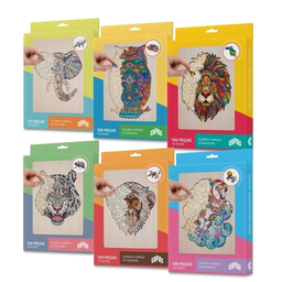 Quebra Cabeça Leão - 145 Peças em Madeira - 3