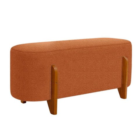 Puff Recamier Organico Imperial 100 cm Boucle Terracota Impo