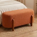Ver imagem 2 de Puff Recamier Organico Imperial 100 cm Boucle Terracota Impo