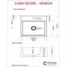 Kit Cuba Q395 com Válvula Click 1 Polegada Sifão Flexível Pvc Compace - 7