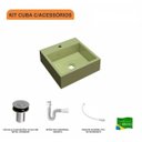 Ver imagem 3 de Kit Cuba Q395 com Válvula Click 1 Polegada Sifão Flexível Pvc Compace