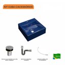 Ver imagem 3 de Kit Cuba Q395 Válvula Click 1 Polegada B Sifão Cromado Flexível Compace