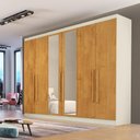 Ver imagem 1 de Guarda Roupa Oslo 6 Portas 4 Gavetas com Espelho Mdf - Mademarcs