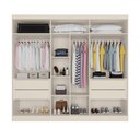 Ver imagem 3 de Guarda Roupa Oslo 6 Portas 4 Gavetas com Espelho Mdf - Mademarcs