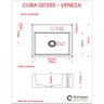 Kit Cuba Q395 Válvula Click 1 Polegada B Sifão Cromado Flexível Compace - 7