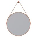 Ver imagem 2 de Espelheira de Couro Orion 60 Cm Caramelo - Cozimax Espelheira Couro Orion 60 Caramelo