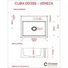 Kit Cuba Q395 com Válvula Click 1 Polegada G Sifão Flexível Pvc Compace - 7