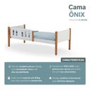 Ver imagem 3 de Kit 2 Camas Infantil Solteiro Ônix 2 Colchões Cama Criança Quarto Infantil - Branco Mel