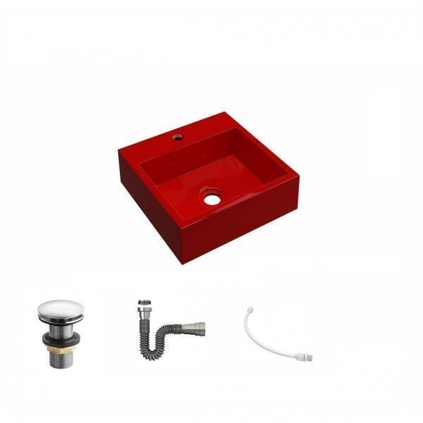 Kit Cuba Q395 com Válvula Click 1 Polegada G Sifão Cromado e Flexível Compace - 2