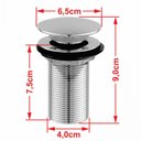 Ver mais imagens de Kit Cuba Q395 Válvula Click 1 1/2 Polegada Sifão Flexível PVC Compace