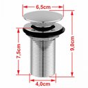 Ver mais imagens de Kit Cuba Q395 Válvula Click 1 1/2 Polegada Sifão Flexível Pvc Compace