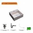 Ver imagem 3 de Kit Cuba Q395 Válvula Click 1 1/2 Polegada Sifão Flexível Cromado Compace